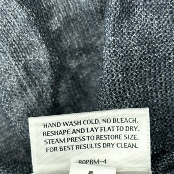 Eileen Fisher Open Front Linen Blend Gray Metallic Cardigan Women’s Size XS - Picture 5 of 7